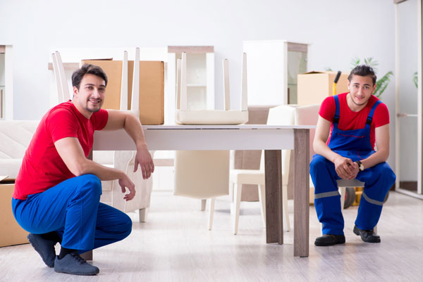 photo of furniture movers at work