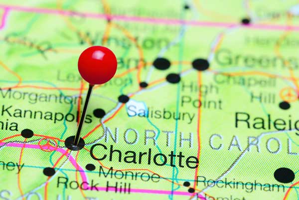 Charlotte North Carolina Map